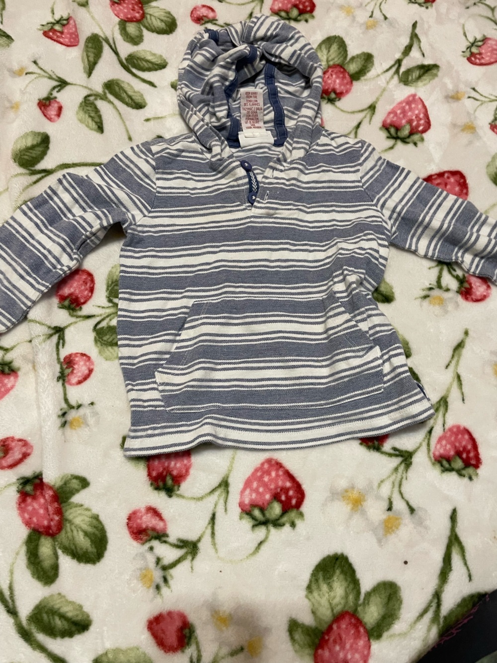 Tommy Bahama Kids Striped Hoodie - Blue & White